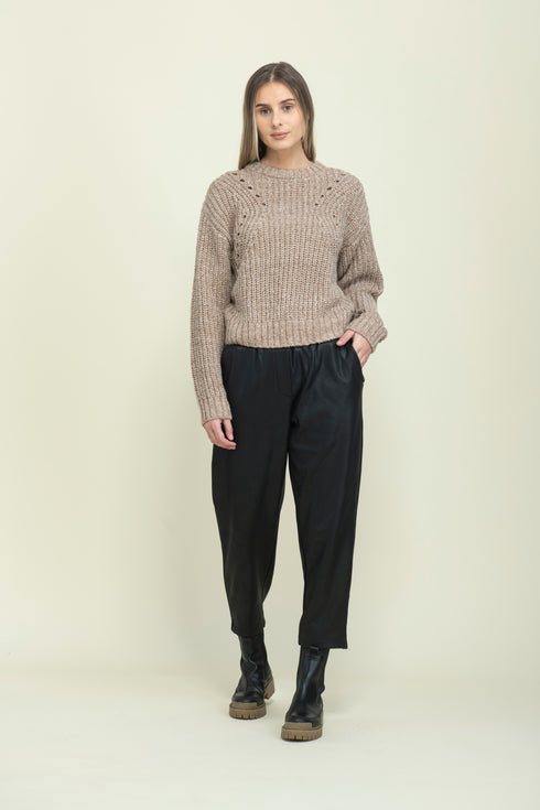 Mia-Pointelle Pullover
